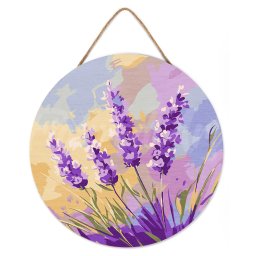Set pictura pe numere rotunda, pe lemn, Levantica, O30cm