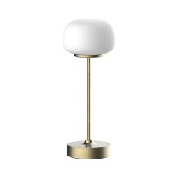 Lampă LED tactilă dimabilă de masă RIMINI LED/2W/5V USB 2000 mAh auriu/alb