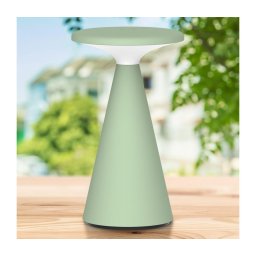 Lampă de birou LED PAROS, 1,8W, 5V USB, 1800 mAh, IP44, verde, reglabilă