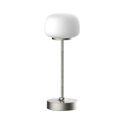 Lampă LED tactilă dimabilă de masă RIMINI LED/2W/5V USB 2000 mAh crom/alb