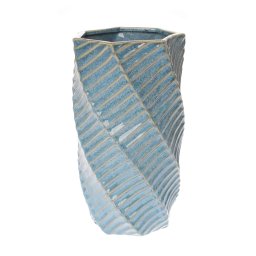 Vaza Spiral, Ceramica, Albastru, 23 cm ComfortTravel Luggage