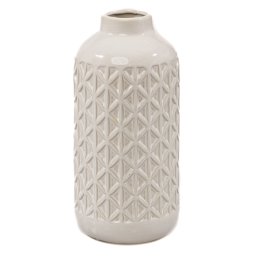 Vaza Bloom, Ceramica, Alb, 23cm ComfortTravel Luggage