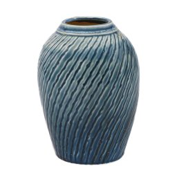 Vaza Shell, Ceramica, Albastru, 18cm ComfortTravel Luggage