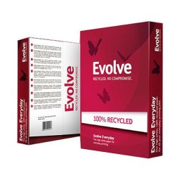 Hartie reciclata pentru copiator A3, 80g/mp, 500coli/top, Evolve Everyday