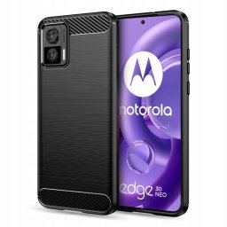 Husa Husa pentru Motorola Edge 30 Neo - Techsuit Carbon Silicone - Black