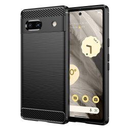 Husa Husa pentru Google Pixel 7a - Techsuit Carbon Silicone - Black
