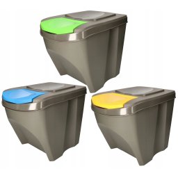 Coș gunoi selectiv 20 l kotarbau set de 3 buc.