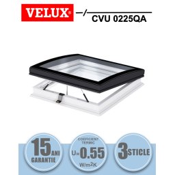 Fereastra electrica pentru acoperis terasa VELUX CVU 0225QA geam termopan cu 3 foi de sticla