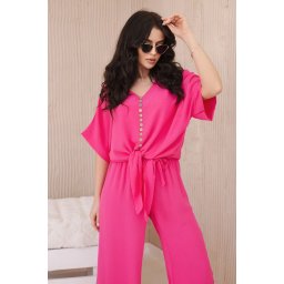 Set of blouses with pink trousers