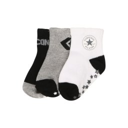 CONVERSE Șosete gri amestecat / negru / alb