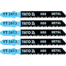 Set 5 lame pentru fierastrau pendular HSS, lungime 75 mm, 12 TPI