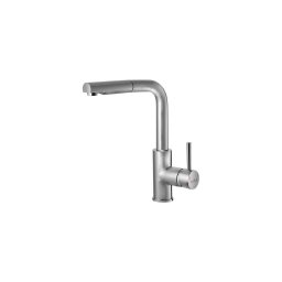 ALVEUS 1135366 - Baterie chiuvetă SARA cu duș extractibil, 29,7 cm satin