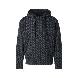 ARMANI EXCHANGE Bluză de molton gri închis / negru