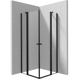 KERRIA PLUS Cabină de duș, pătrata, 80x80 cm KKNNU08U08 Finisaj Nero