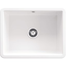 LUMI – Chiuvetă Ceramică, 1 Cuvă, ZCU_610C Finisaj Alb Lucios ✨