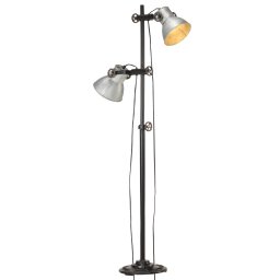 Lampa de podea cu 2 abajururi, argintiu, E27, fonta GartenMobel Dekor
