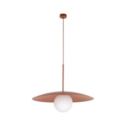 Lustră pe cablu SLATE 1xE27/15W/230V d. 65 cm cărămidă