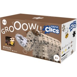 Nano clics pentru construit animale salbatice 250 piese, clicformers