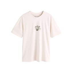 Next Tricou 'National History Museum' oliv / alb murdar