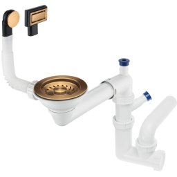 SPACE-SAVER – Sifon pentru Chiuvetă din Granit, ZXY_C949 Finisaj Bronz Periat ️✨