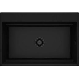 MAGNETIC – Chiuvetă Magnetică din Granit, ZRM_N10B Finisaj Nero, 760mm ✨