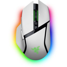 Razer Basilisk V3 Pro 35K, wireless, bluetooth, rezolutie maxima 35000 DPI, iluminare Razer Chroma™ RGB, senzor Focus Pro 35K Optical Sensor Gen-2, alb