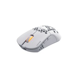 Mouse wireless Hator Stellar Pro, conectivitate 2.4GHz, bluetooth si USB, polling rate pana la 1000Hz, capacitate baterie 300mAh, durata de viata baterie in modul wireless pana la 18H (iluminare pornita), pana la 42 de ore (iluminare oprita), timp incarca