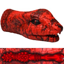 Creature Cocks Serpentine Stroker Silicone Masturbator Red