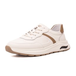 Pantofi barbati casual, piele naturala, V2V260001B-13, alb