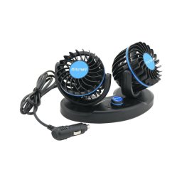 Ventilator auto pentru tablou de bord 4W/12V negru