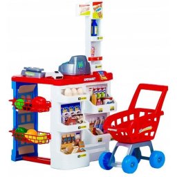 Jucarie interactiva stand supermarket ecotoys hc238741