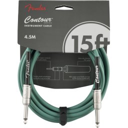 Fender Contour Series Instrument Cable Sherwood Green 4.5m