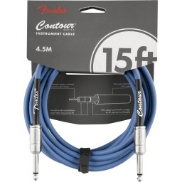 Fender Contour Series Instrument Cable Lake Placid Blue 4.5m
