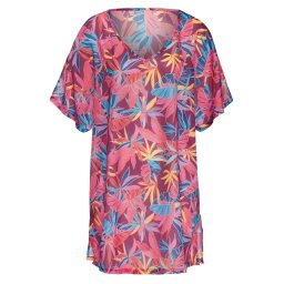 BUFFALO Rochie de plaja azur / galben / ciclam / roz