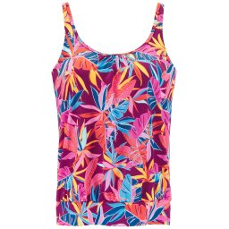 BUFFALO Tankini top azur / galben curry / mov zmeură / portocaliu homar