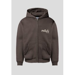 Multiply Apparel Hanorac 'Law Of Nature' bej / maro închis