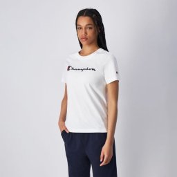 Champion Tricou pentru femei Big Logo Jersey White S