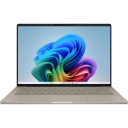Notebook ZenBook A14 OLED UX3407RA-QD024X Snapdragon X Elite X1E-78-100 14 inch RAM 32 GB SSD 1 TB Qualcomm Adreno Windows 11 Pro Zabriskie Beige