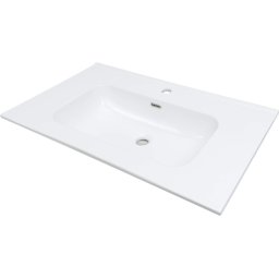 TUBO – Lavoar ceramic, încastrat, 80 cm Finisaj: Alb lucios (CTU_6U8W) ✨