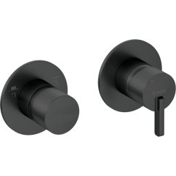 SILIA – Baterie pentru duș, cu comutator de duș Finisaj: Nero mat (BQS_N46P) ✨