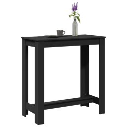 Masa de bar, negru, 102x50x103,5 cm, lemn prelucrat GartenMobel Dekor