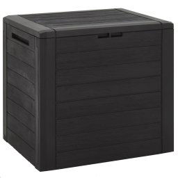 Lada depozitare de gradina, maro, 58,5x46x55 cm, polipropilena GartenMobel Dekor
