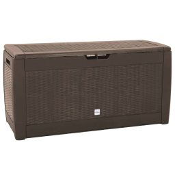 Lada depozitare de gradina, maro, 119x48x60 cm, polipropilena GartenMobel Dekor
