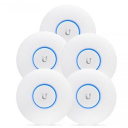 Ubiquiti UniFi UAP AC PRO UAP-AC-PRO-5, 2.4GHz/5GHz, 802.11ac, No PoE adapters in Set - 5 Pack, alb