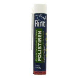 Spuma poliuretanica adeziva pentru polistiren RINO Polistiren, 750ml, cu aplicator