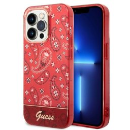 Husa Guess GUHCP14LHGBNHR iPhone 14 Pro 6.1" red/red hardcase Bandana Paisley