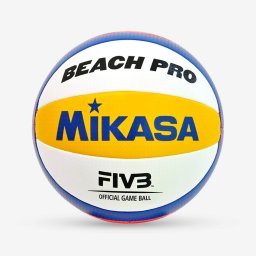Minge volei de plajă Mărimea 5 - Mikasa BV550C EU Beach Pro galben și albastru