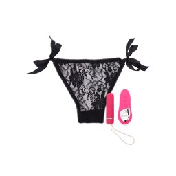 Chiloti cu glont vibrator si telecomanda pink