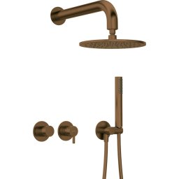 SILIA – Set de duș cu montare îngropată, bronz periat (NQS_C0YK)