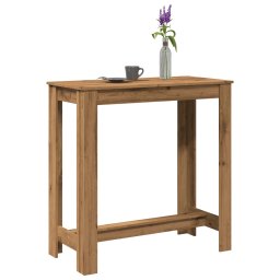 Masa de bar, stejar artizanal, 102x50x103,5 cm, lemn prelucrat GartenMobel Dekor
